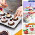 TeamFar Muffin Pan, 6 Cup Muffin Pan for Baking, Cupcake Pan Muffin Tin Tray Set Stainless Steel for Making Cakes Cornbread Quiche and More, Healt...