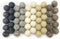 Wildflower by hu hands Weathered Naturals Wool Felt Balls (50) Pom Poms in Neutral Earth Tones for Crafts, Garland, & Decor .8-1 Inch Size | Hand ...