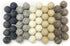 Wildflower by hu hands Weathered Naturals Wool Felt Balls (50) Pom Poms in Neutral Earth Tones for Crafts, Garland, & Decor .8-1 Inch Size | Hand ...