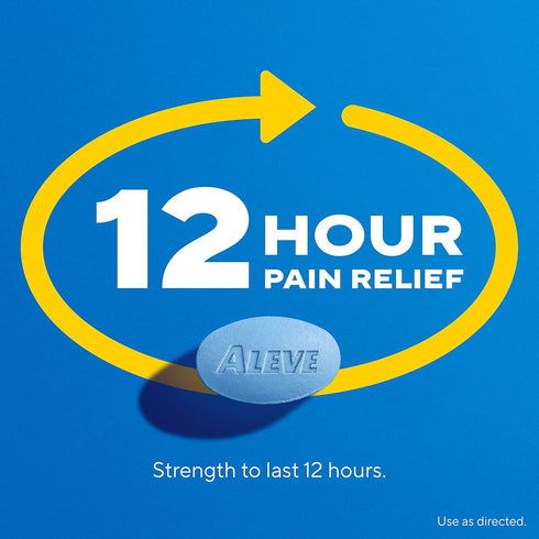 Aleve Pain Reliever & Fever Reducer Naproxen Sodium Caplets, Body Pain Relief, Arthritis Pain Relief, Pain Medicine for Adults and Children Ages 1...
