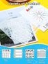 Tenare 30 Pcs Journal Stencils, Plastic, Adorable Style, 4 x 7 Inch...