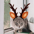 Beaupretty Christmas Hat for Cat Pet Deer Costume Hat Dog Reindeer Costume Elastic Band Adjustable Antler Headband Cat Costume Cat Christmas Antle...
