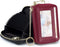imeetu RFID Credit Card Wallet, Genuine Leather Zipper Card Case Holder with Removable Keychain(Red)...