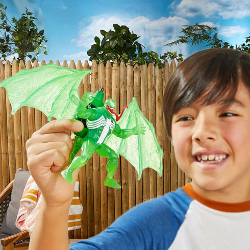 Marvel Epic Hero Series Web Splashers Green Symbiote Venom Hydro Wing Blast, Action Figure and Vehicle Playset, Spider-Man Super Hero Toys for Kid...