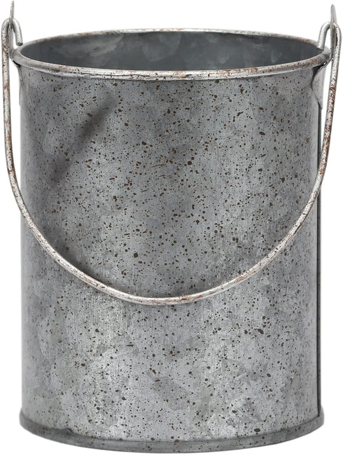 Lakeside Bait and Tackle Metal Bucket - Decorative Fishing Pail for Pencils, TV Remotes or Tools...