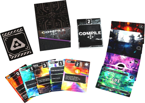 Greater Than Games: Compile: Main 1 - Area Control Strategy Card Game, Play As Competing Artificial Intelligence, Ages 14+, 2 Players, 20 Min...