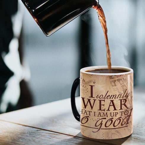 Morphing Mugs Harry Potter - Hogwarts Marauder's Map - I Solemnly Swear - 11 oz Heat Sensitive Mug – Image Revealed With HOT Liquid added! - Offic...