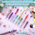 60 Pieces Plastic Beadable Pen Bead Ballpoint Pen Black Ink Beaded Pens for Kids Students Presents Office School Supplies (Mermaid Colors, Classic...