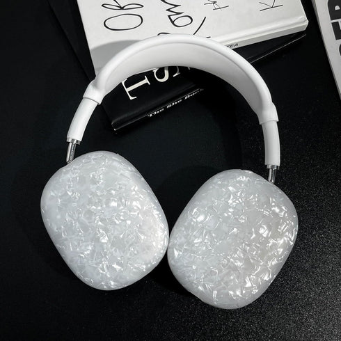 for Cute Glitter Airpods Max Case with Cleaner Kit, Anti-Scratch Shell Pattern Ear Pad Case Cover/Ear Cups Cover/Headband Cover for AirPods Max Co...