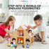 FUNERICA Dollhouse People Figures Playset - Adorable Dollhouse Family Members with Pets, Doctor, and Nurse. Little People Figures Doll House Acces...