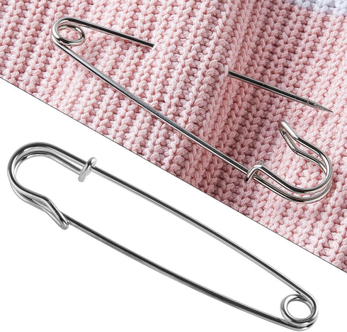 30 Pack Large Safety Pins, 2.75" Heavy Duty Blanket Pins for All Kinds of Handicrafts, Clothing, Blankets and Other Materials as Well as DIY Craft...