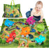 ALASOU 6 PCS Dinosaur Truck Car Toys with Playmat/Storage Bag|Baby Toys for 1 2 3 Year Old Boy|1 2 Year Old Boy Birthday Gift for Infant Toddlers|...