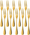 Comicfs 20-Piece Stainless Steel Forks, 5.3 Inches, Seafood Crab Forks Escargot Fork 2 Prong Tasting Appetizer Forks Dessert Cocktail Salad Fruit ...