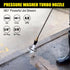 Pressure Washer Tips Turbo Nozzle, 4000PSI Max.5000PSI 360° Rotating Spray Pressure Washer Turbo Tips with 1/4” 3/8” Quick Connect for Garden Car ...