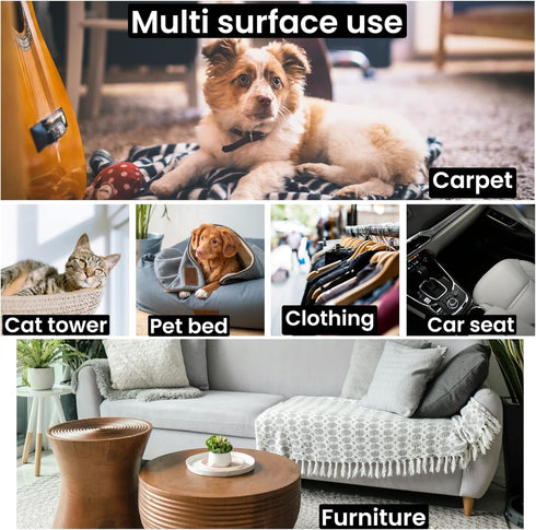 Pet Hair Remover – Reusable Lint Roller – Clean Couch, Furniture, Clothes, Carpet, Bed. Cat Hair Remover Dog Hair Remover Fur Removal Tool No Stic...