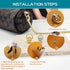 Brass Ball Studs Rivets D Ring, Brass Rivet Button Ball Studs, Rivets D Ring 360 Rotatable, 32 pcs Brass Rivets Purse Ball Stud for DIY Leather Co...