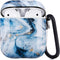 Marble Soft Earphone Case Compatible with AirPods Cover, Full Protective Soft TPU AirPods Cover Compatible with AirPods 1&2 Wireless and Wired Cha...