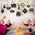 Blulu 30 Pcs Retirement Party Hanging Swirls Decorations Black Gold Retirement Party Supplies for Men Women 2025...
