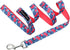 Parisian Pet Dog Leash - Hibiscus Pink Printed 4Ft Heavy Duty, Nylon Dog Leash - Pink Girly Dog Walking Leash - Odor Proof Puppy Leash - Training ...