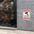 4-Pack No Trespassing Signs Private Property, 10x7 Inch Aluminum 24-Hour Video Surveillance Signs Outdoor, Warning Signs for Property Security, Ho...