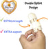 BodyMoves 2 Double Sided Solid Support Finger Splints Plus 2 Sleeves 2020 Edition(Desert Sand)...