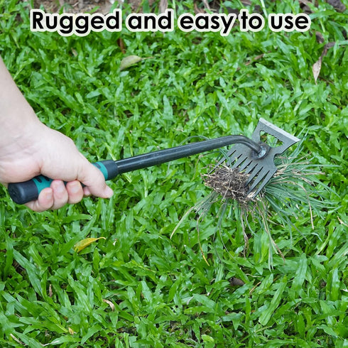 Garden Hand Weeder, Durable Manganese Steel, Multifunctional Manual Weeder Tool...