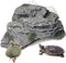 PINVNBY Turtle Basking Platform, Reptile Climbing Shale Resin Ledge Stone, Aquarium Ornament Rock Landscaping Decoration with Suction Cups for Fro...