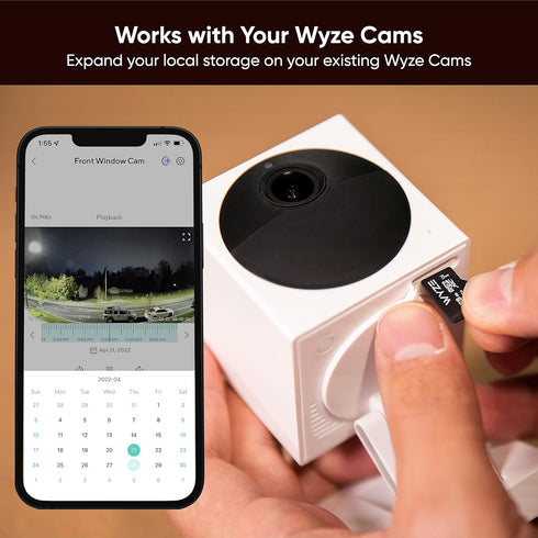 Wyze Expandable Storage 128GB MicroSDXC Card Class 10, Black...