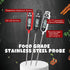 6 Pcs Instant Read Meat Thermometer with Long Probe 9.65 Inch Kitchen Cooking Food Candy Thermometer Waterproof Digital Thermometer for BBQ Water ...