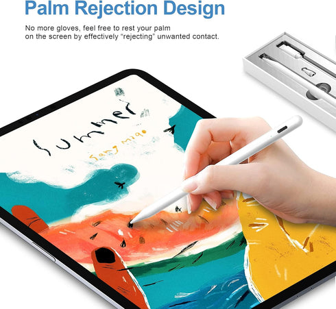 Stylus Pencil Fit for iPad 10th Generation Gen 10.9" 2022 with Palm Rejection, iPad Pen Compatible with 2018-2024 iPad 9th-6th Gen/iPad Pro 11&12....