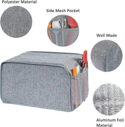 BAGSPRITE Slow Cooker Cover For Crock Pot and Hamilton Beach 6-8 qt Slow Cooker, Oval Crokpot Cover Dust Cover, Appliance covers Grey...