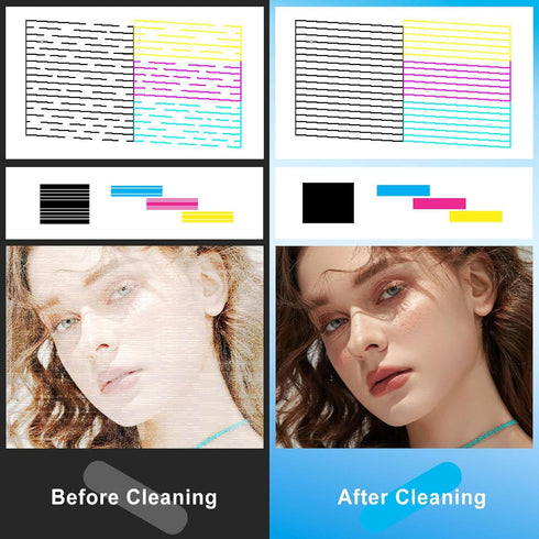 Printhead Cleaning kit 200mL for Epson Printer, Printer Cleaning Kit for HP, Print Head Cleaning Kit for Canon, Inkjet Printer Nozzle Cleaning Kit...