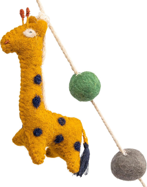 Bloomingville Multicolor Wool Felt Animal Shaped Garland...