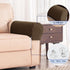 SUBRTEX Stretch Armrest Covers Spandex Arm Covers for Chairs Couch Sofa Armchair Slipcovers for Recliner Sofa with Twist Pins 2pcs (Coffee)...