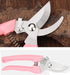 Garden Flower Shears Pruning Shears 6.9 inches Scissors Heavy Duty Plant Scissors for Cutting Flowers, Trimming Plants, Bonsai, Fruits Picking (Pi...