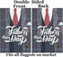 Happy Father's Day Suit Holiday Dads Tie Seasonal Garden Yard Flag 12"x 18" Double Sided Polyester Welcome House Flag for Patio Lawn Outdoor Home ...