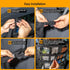Car Ceiling Cargo Net with 3 Pockets,31.5"x21.6" Reduce Sagging Car Storage Mesh Organizer,Double Layer Roof Mesh Camping Overlanding Gear Must Ha...