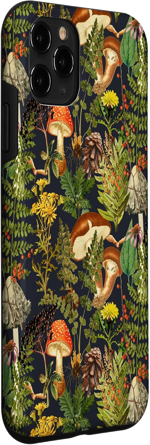 iPhone 11 Pro Mushroom woodland scene elderberries fungi nature shrooms Case...