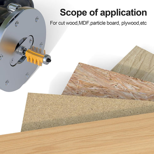 Professional Finger Joint Router Bit 1/4" Shank, Reversible Finger Glue Joint Router Bit for Woodworking, Finger Joint Bit, Joinery Router Bit for...