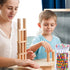 Kolewo4ever 48pcs HB Building Block Pencils Translucent Pencil Multicolor Non- Sharpening Pencils Pop Up Plastic Pencils for Exams, School, Office...