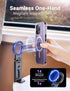 PROfezzion Airplane Travel Essentials Magnetic Phone Holder for MagSafe, iPhone 15, 14, 13, 12 & All Phones, Handsfree Phone Mount for Seat Tray T...
