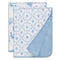 Delta Children 100% Organic Jersey Cotton Baby Receiving Blankets for Girls and Boys – 30x40 Inches - GOTS Certified (Pack of 2), Blue Botanicals...