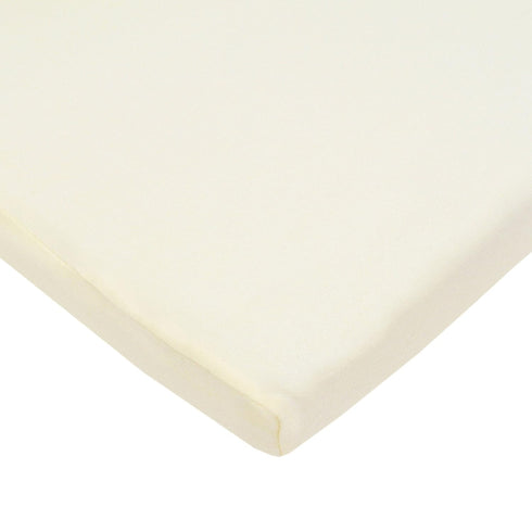 American Baby Company 100% Cotton Knit Fitted 18" x 36" Cradle/Bassinet Sheet - Compatible with Mika Micky Bassinet, Cream, Soft Breathable, for B...