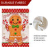 Christmas Gingerbread Wishes and Candy Cane Kisses Decorative Burlap Garden Flag, Xmas Home Yard Small Outdoor Decor, Winter Outside Decoration Do...