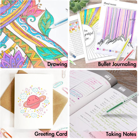36 PCS Scented Glitter Color Gel Pen Smooth Writing Pen Stationery Kit Cute Smell Good Pens Fruit Flavors Coloring Pen for Girls Kids Art Crafts S...