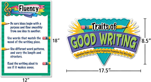 Teacher Created Resources Traits of Good Writing Bulletin Board, 12" x 18"...