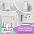 Potty Training Chart for Toddlers Girls, Unicorn Design - Sticker Chart, 4 Week Reward Chart - 213 Cute Stickers, Certificate, Instruction Booklet...