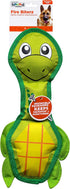 Outward Hound Fire Biterz Turtle Plush Firehose Material Interactive Dog Toy, Medium...