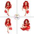 Rainbow High Swim & Style Ruby, Red 11" Fashion Doll with Shimmery Wrap to Style 10+ Ways, Removable Swimsuit, Sandals, Fun Play Accessories. Kids...