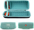 co2CREA Hard Carrying Case Replacement for JBL Charge 4 / replacement for JBL Charge 5 Waterproof Portable Bluetooth Speaker (Black Case + Inside ...